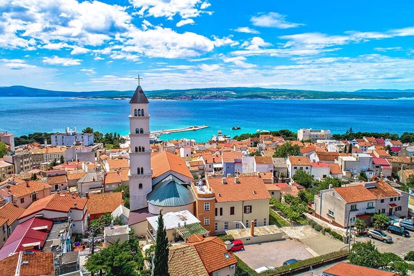 Blick auf Crikvenica
